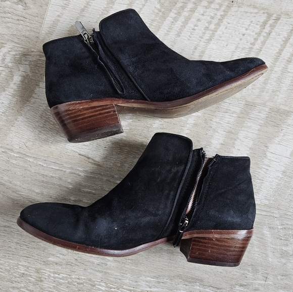 Sam Edelman Betty Suede Leather Ankle Booties - Picture 5 of 16